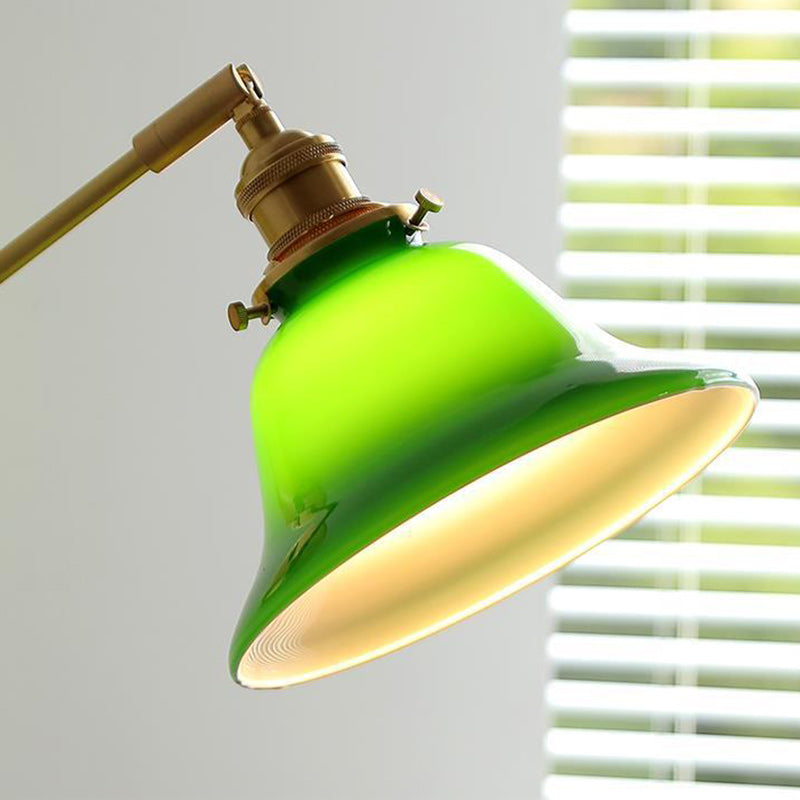 Brass Pull Switch 1-Light Hanging Wall Sconce Lamp