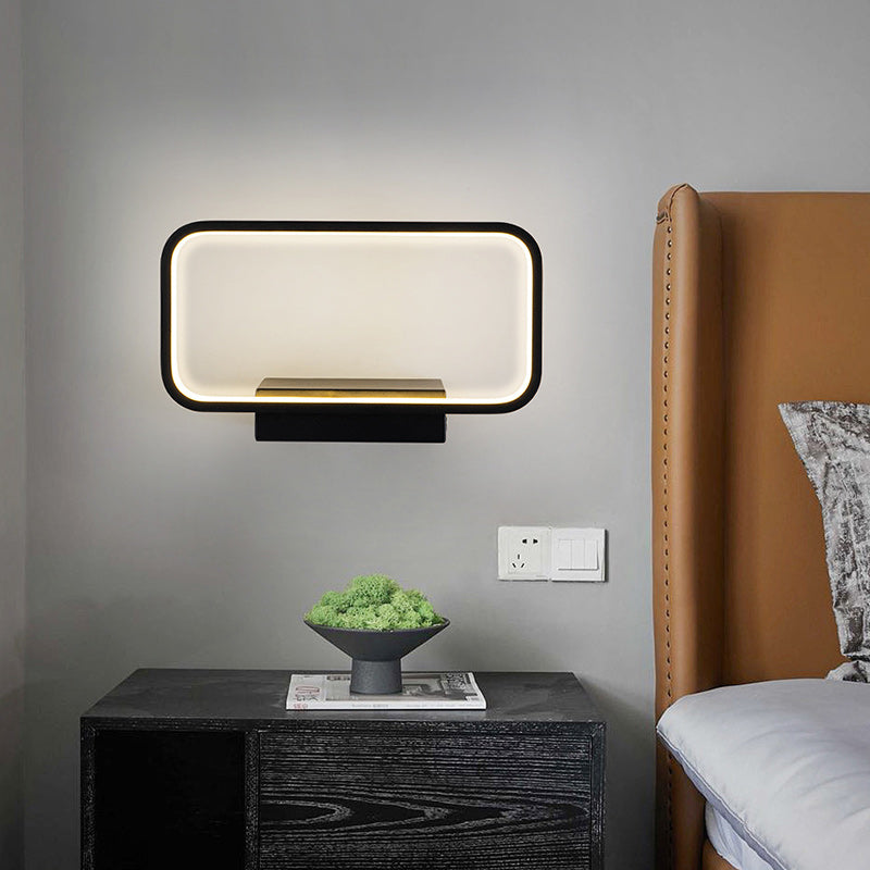 Iron Wireless Phone Charging LED Wall Sconce Lamp