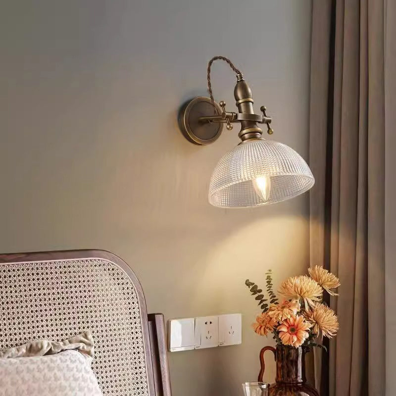 Brass Trumpet Adjustable 1-Light Wall Sconce Lamp