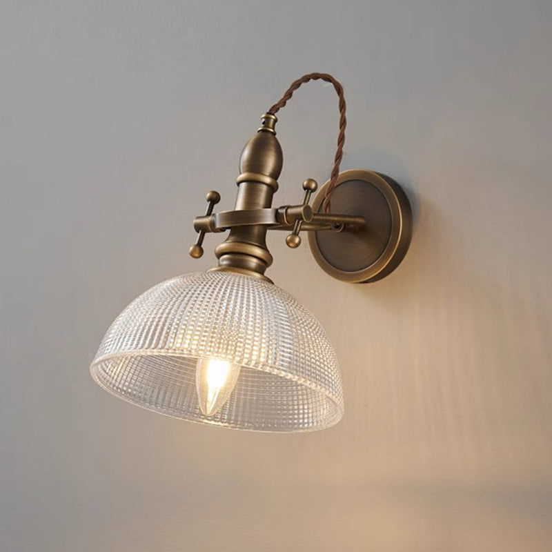 Brass Trumpet Adjustable 1-Light Wall Sconce Lamp