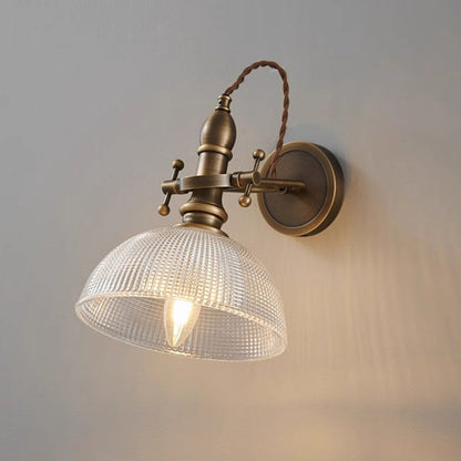 Brass Trumpet Adjustable 1-Light Wall Sconce Lamp