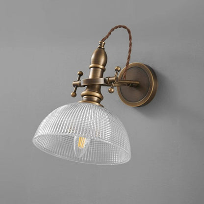 Brass Trumpet Adjustable 1-Light Wall Sconce Lamp