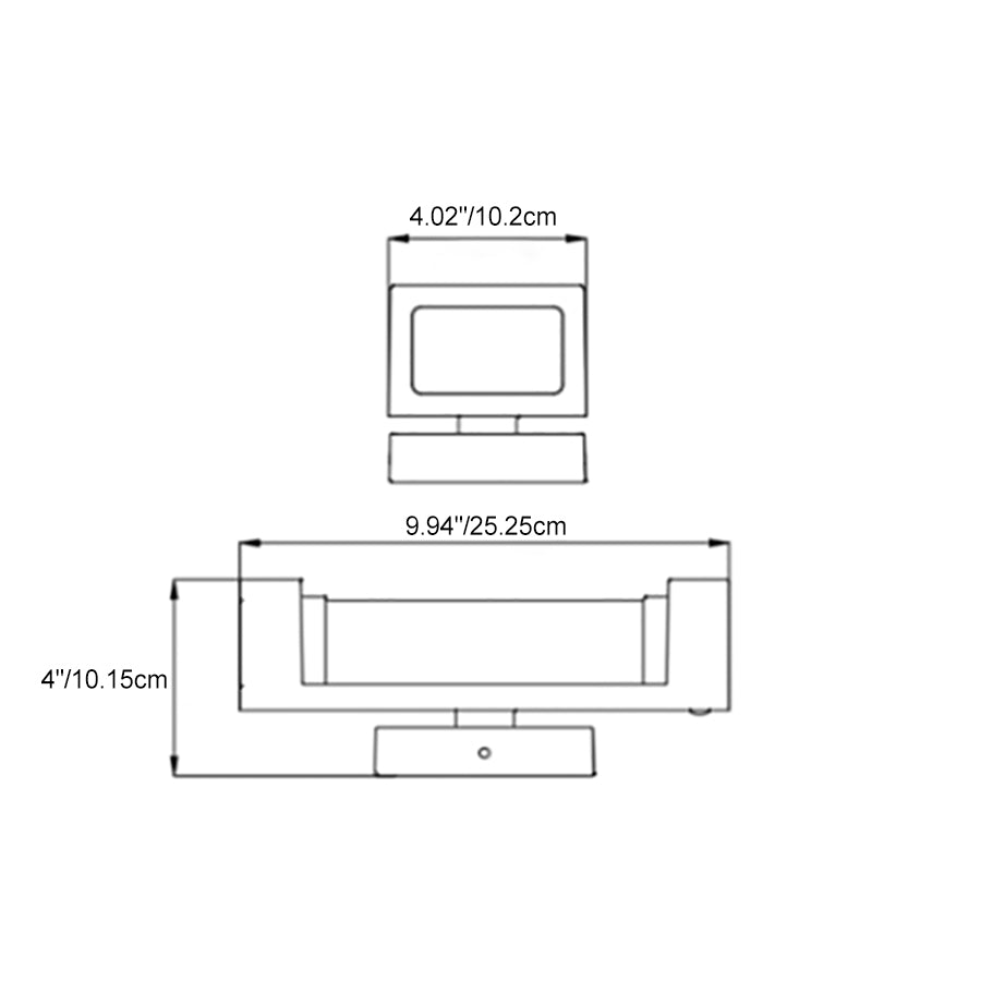 Simplicity PC Rectangular Smart LED Wall Sconce Lamp
