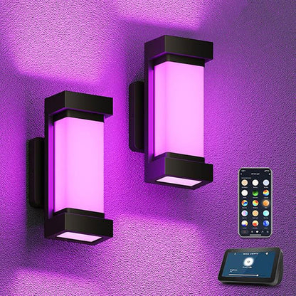 Simplicity PC Rectangular Smart LED Wall Sconce Lamp