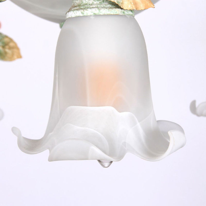 Farmhouse Rose Floral Decorative 5-Light Wall Sconce Lamp