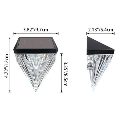 Simplicity ABS And PS Diamond LED Outdoor Wall Sconce Lamp