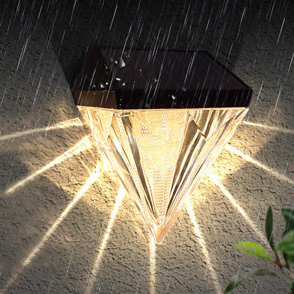 Simplicity ABS And PS Diamond LED Outdoor Wall Sconce Lamp