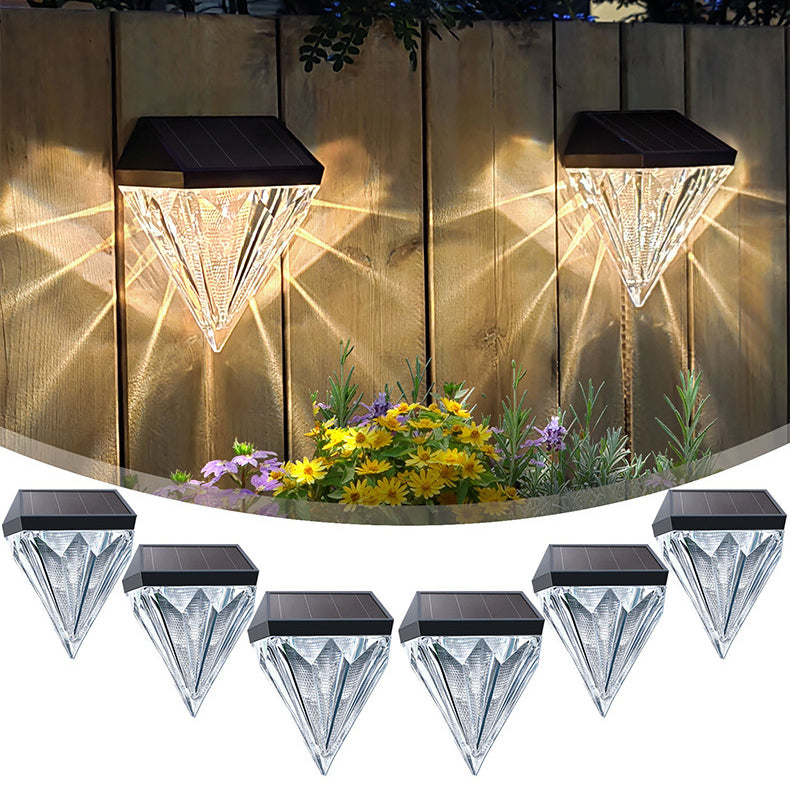 Simplicity ABS And PS Diamond LED Outdoor Wall Sconce Lamp
