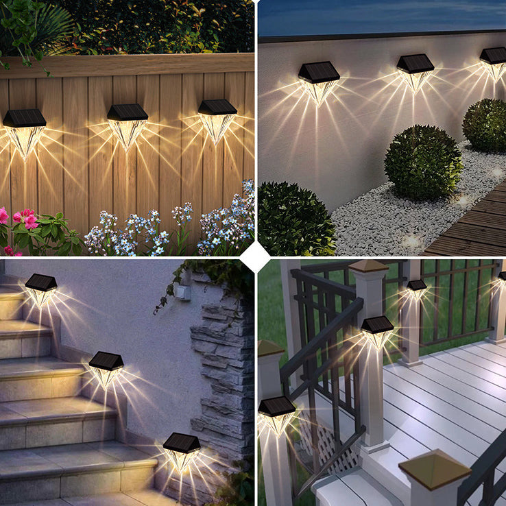 Simplicity ABS And PS Diamond LED Outdoor Wall Sconce Lamp
