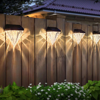 Simplicity ABS And PS Diamond LED Outdoor Wall Sconce Lamp