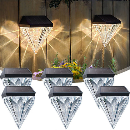 Simplicity ABS And PS Diamond LED Outdoor Wall Sconce Lamp