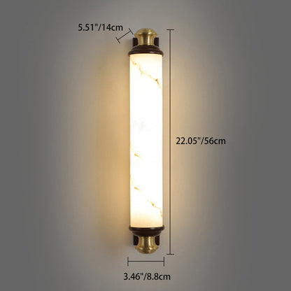 Chinese & Imitation Marble Bar-Shaped LED Wall Sconce Lamp