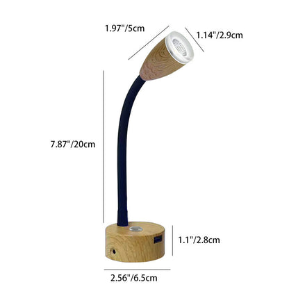 Nordic Aluminum Gooseneck LED Reading Wall Sconce Lamp