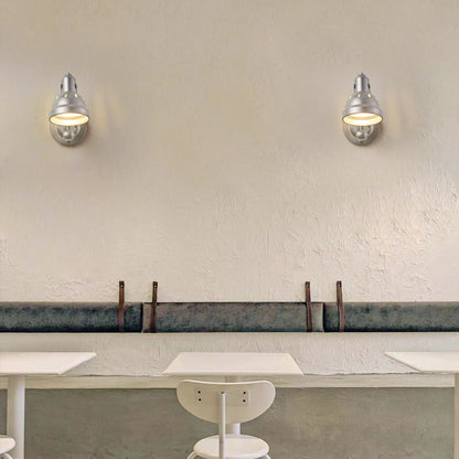 Aluminum Iron Half-Dome Adjustable 1-Light Wall Sconce Lamp