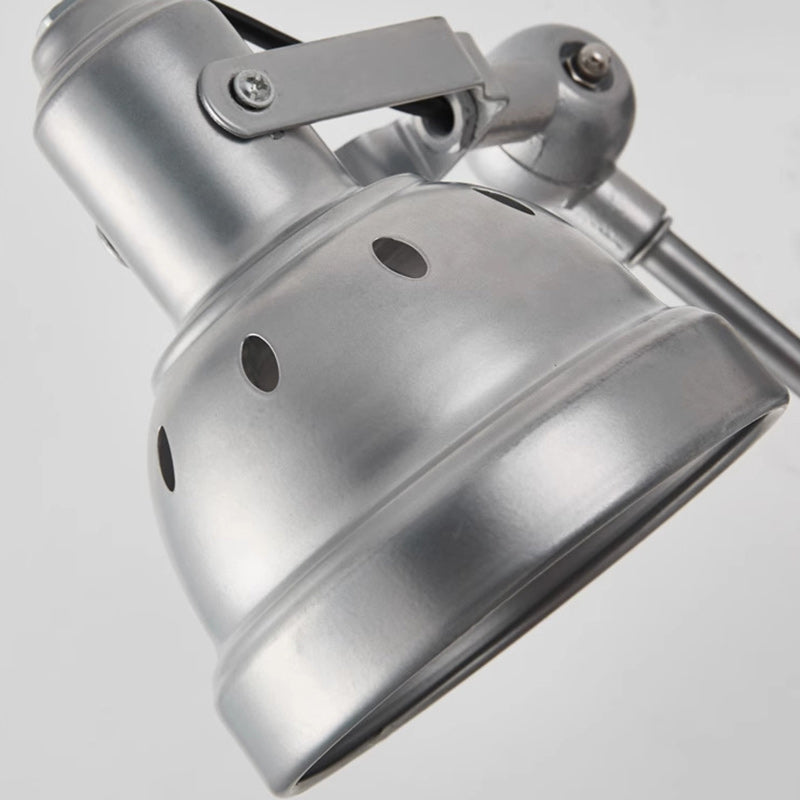 Aluminum Iron Half-Dome Adjustable 1-Light Wall Sconce Lamp