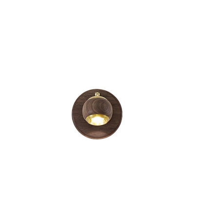 Walnut Adjustable LED Wall Sconce Lamp Spotlight