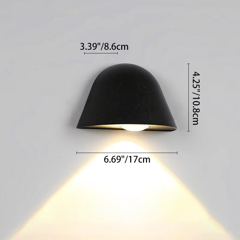 Waterproof Aluminum Doorbell-Inspired LED Wall Sconce Lamp