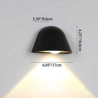 Waterproof Aluminum Doorbell-Inspired LED Wall Sconce Lamp