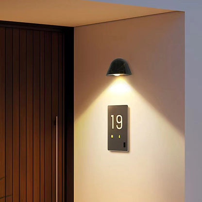 Waterproof Aluminum Doorbell-Inspired LED Wall Sconce Lamp
