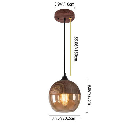 Contemporary Globe Pendant Light