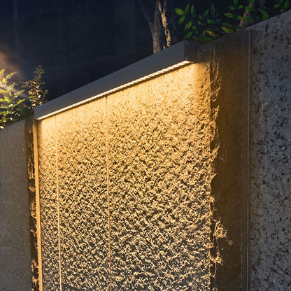 Solar Tempered Glass Wall Washer LED Wall Sconce Lamp