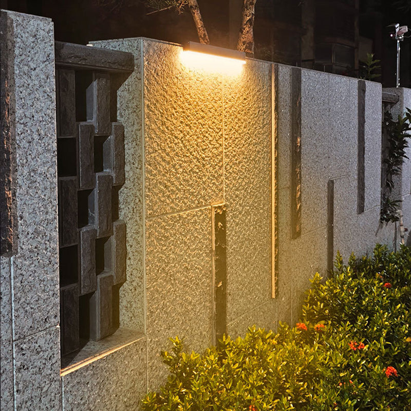 Solar Tempered Glass Wall Washer LED Wall Sconce Lamp