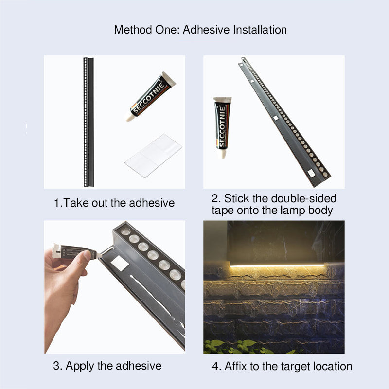 Solar Tempered Glass Wall Washer LED Wall Sconce Lamp