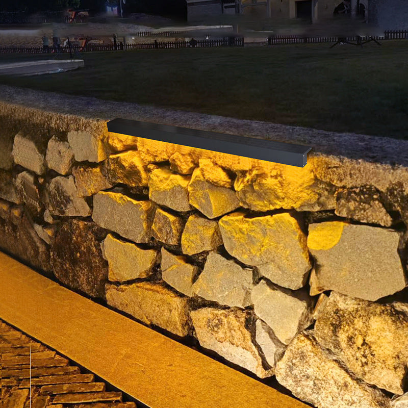 Solar Tempered Glass Wall Washer LED Wall Sconce Lamp