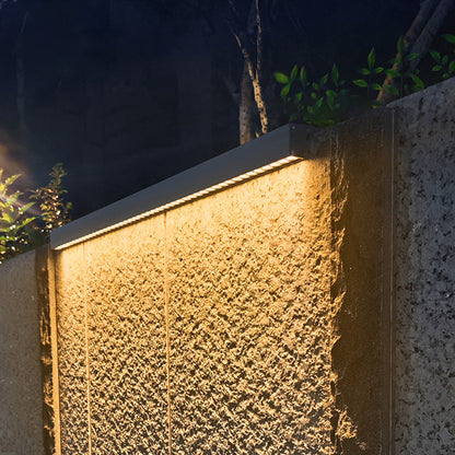 Solar Tempered Glass Wall Washer LED Wall Sconce Lamp