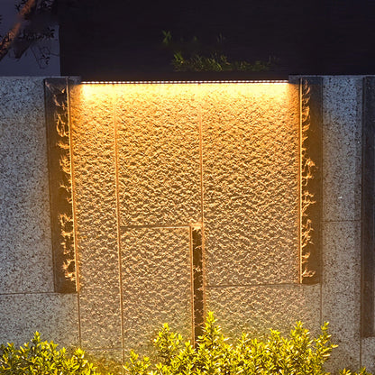 Solar Tempered Glass Wall Washer LED Wall Sconce Lamp