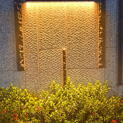 Solar Tempered Glass Wall Washer LED Wall Sconce Lamp