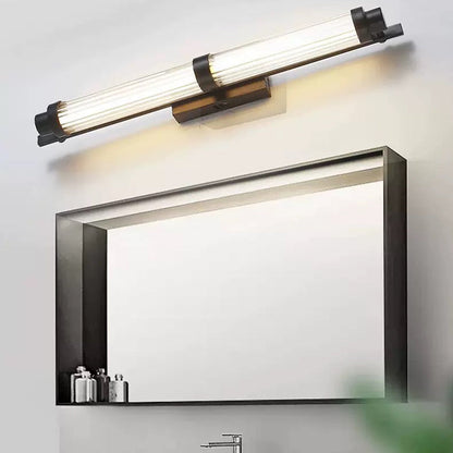 Iron Glass Cylinder Rectangle LED Wall Sconce Lamp