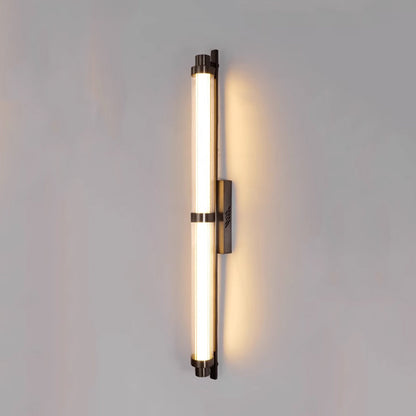 Iron Glass Cylinder Rectangle LED Wall Sconce Lamp