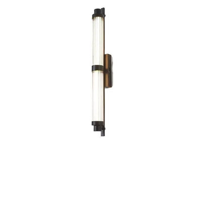 Iron Glass Cylinder Rectangle LED Wall Sconce Lamp