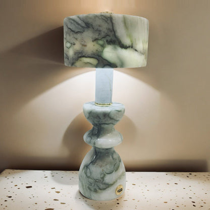 Modern Minimalist Aluminum Marble USB LED Table Lamp