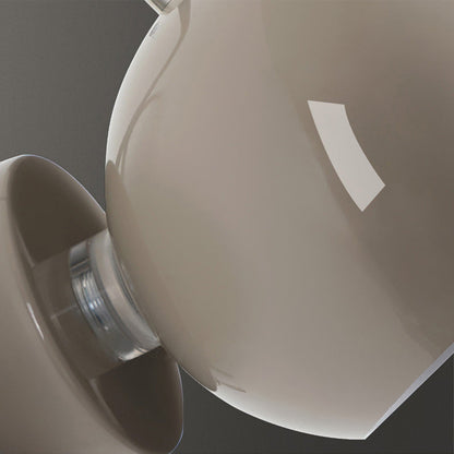 Cream Round Iron Aluminum 1-Light Wall Sconce Lamp