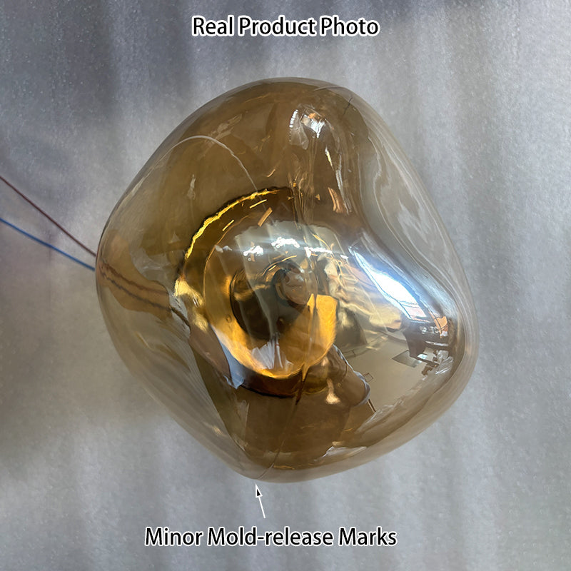 Irregular Electroplated Glass 1-Light Wall Sconce Lamp