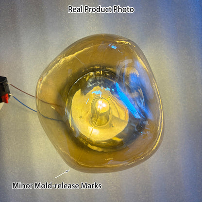 Irregular Electroplated Glass 1-Light Wall Sconce Lamp