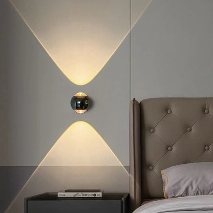 Modern Minimalist Globe Crystal LED Wall Sconce Lamp