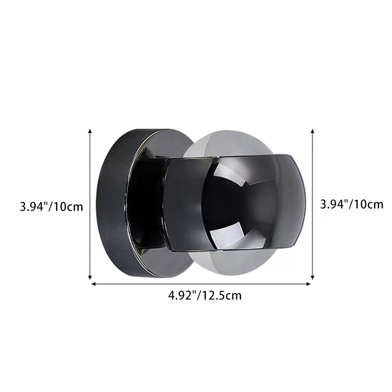 Modern Minimalist Globe Crystal LED Wall Sconce Lamp