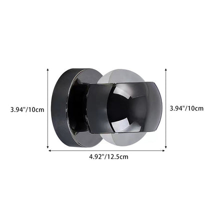 Modern Minimalist Globe Crystal LED Wall Sconce Lamp
