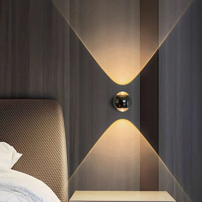 Modern Minimalist Globe Crystal LED Wall Sconce Lamp