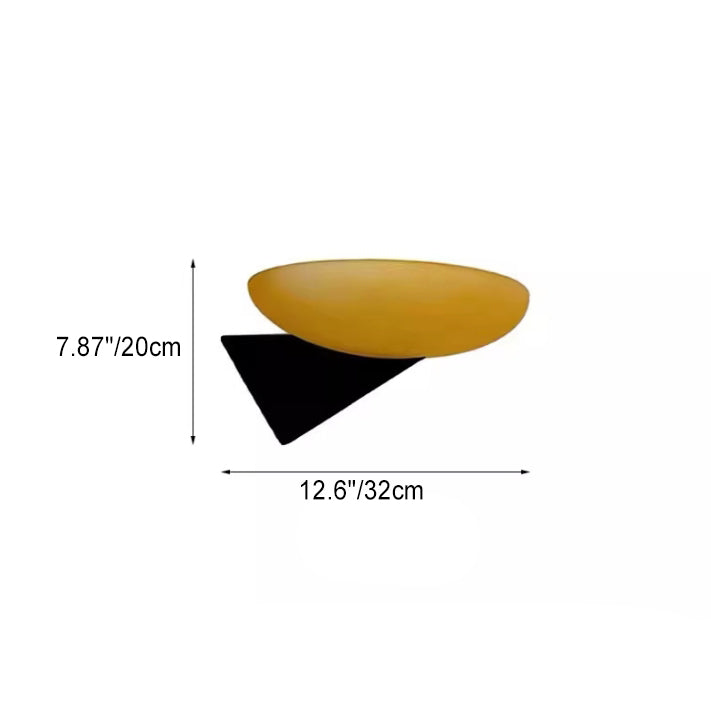 Modern Minimalist Round Iron Glass 1-Light Wall Sconce Lamp