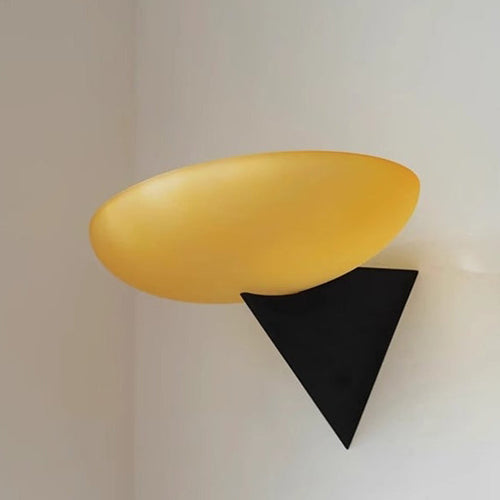 Modern Minimalist Round Iron Glass 1-Light Wall Sconce Lamp