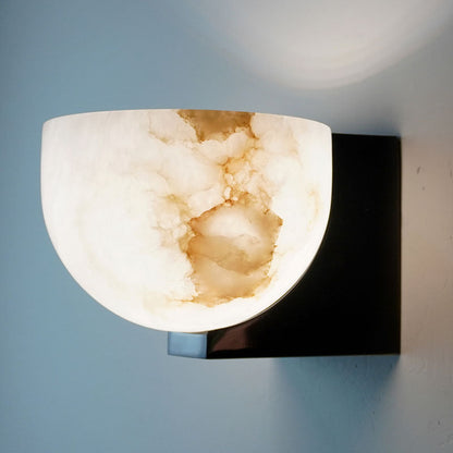 Luxury Globe Marble Iron 1-Light Wall Sconce Lamp