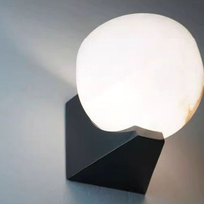 Luxury Globe Marble Iron 1-Light Wall Sconce Lamp