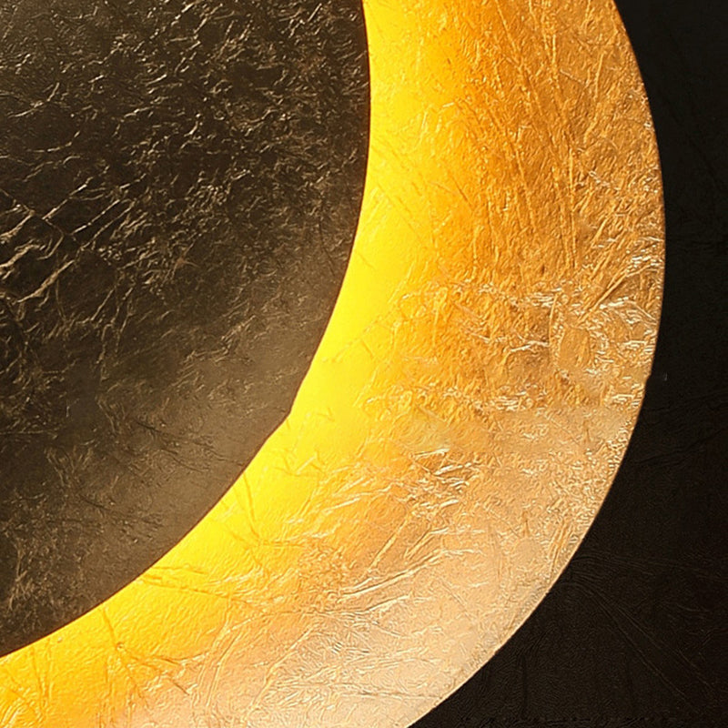 Contemporary Nordic Round Iron LED Wall Sconce Lamp