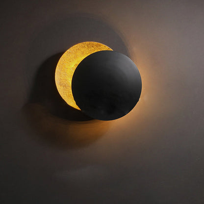 Contemporary Nordic Round Iron LED Wall Sconce Lamp