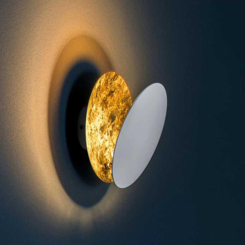 Contemporary Nordic Round Iron LED Wall Sconce Lamp