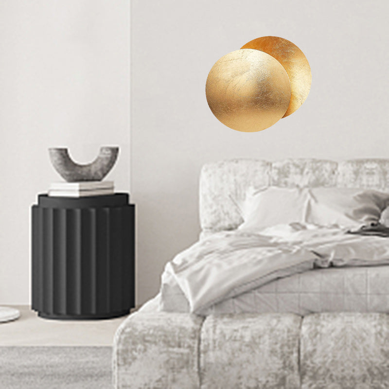 Contemporary Nordic Round Iron LED Wall Sconce Lamp